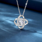Sterling Silver Heart Necklace with Zircon
