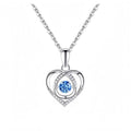 Heart Zircon Sterling Silver Necklace