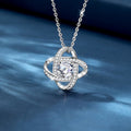 Sterling Silver Heart Necklace with Zircon