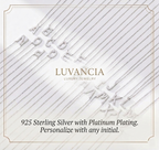 Personalized S925 Silver Letter Diamond Clavicle Necklace