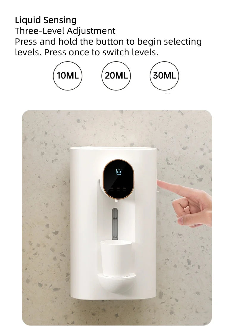 Wall Mounted Mouthwash Dispenser – USB-C Rechargeable