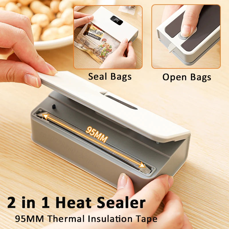 Mini Handheld Bag Heat Sealer – Rechargeable 2-in-1 Tool