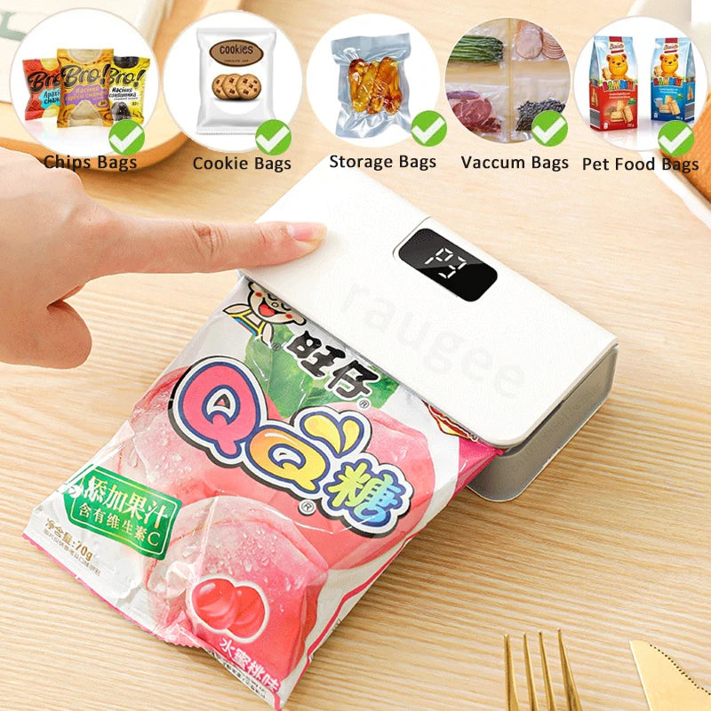 Mini Handheld Bag Heat Sealer – Rechargeable 2-in-1 Tool