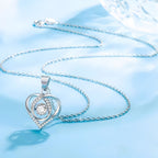 Heart Zircon Sterling Silver Necklace